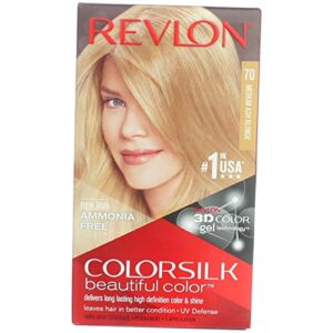 revlon colorsilk hair color 70 medium ash blonde 1 each ( pack of 4)