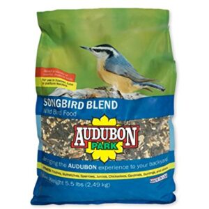 Audubon Park 12230 Songbird Blend Wild Bird Food, 5.5-Pounds, 4.5 lb, Green