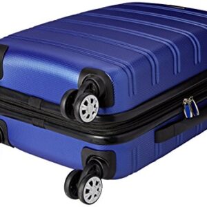 Rockland Melbourne Hardside Expandable Spinner Wheel Luggage, Blue, Carry-On 20-Inch