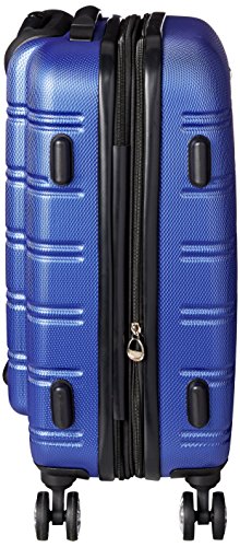 Rockland Melbourne Hardside Expandable Spinner Wheel Luggage, Blue, Carry-On 20-Inch