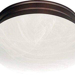 Volume Lighting 7788-79 Volume Lighting V7788 2 Light 9" Flush Mount Ceiling Fixture with White Alabaster Glass Shade