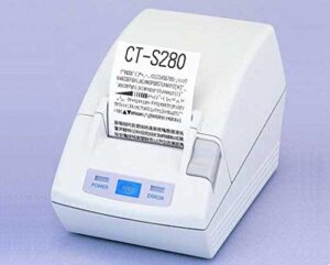 new citizen ct-s280pau-wh new cts280pauwh receipt printer - color - direct thermal - 203-dpi - parallel