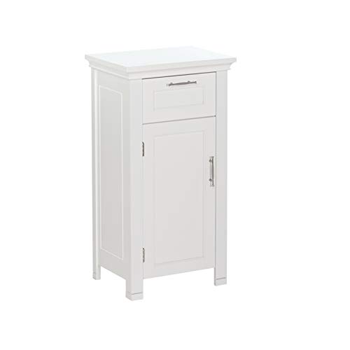 RiverRidge 06-037 Somerset Single Door Floor Storage Cabinet, White