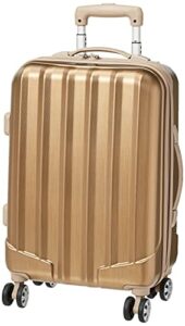 rockland santa fe hardside spinner wheel luggage, bronze, carry-on 20-inch