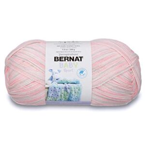 bernat baby sport big ball ombre yarn - (3) light gauge 100% acrylic - 9.8oz - blossom - machine wash & dry