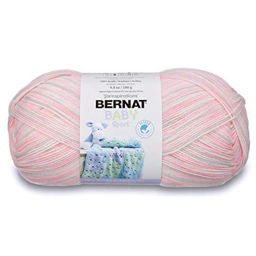 Bernat Baby Sport Big Ball Ombre Yarn - (3) Light Gauge 100% Acrylic - 9.8oz - Blossom - Machine Wash & Dry