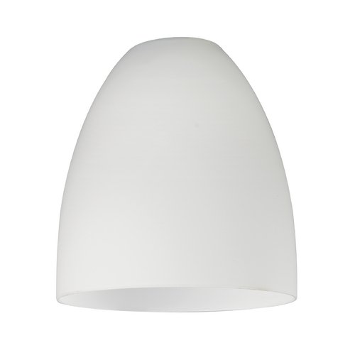 White Glass Bell Shade - Lipless with 1-5/8-Inch Fitter Opening