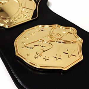 Undisputed Belts Fantasy Football Championship Belt Trophy - Spike (Black/Gold)