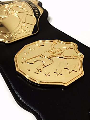 Undisputed Belts Fantasy Football Championship Belt Trophy - Spike (Black/Gold)