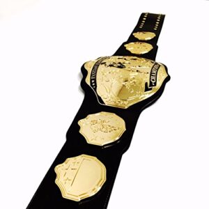 Undisputed Belts Fantasy Football Championship Belt Trophy - Spike (Black/Gold)