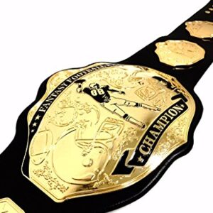 Undisputed Belts Fantasy Football Championship Belt Trophy - Spike (Black/Gold)