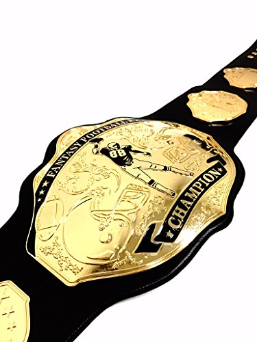 Undisputed Belts Fantasy Football Championship Belt Trophy - Spike (Black/Gold)