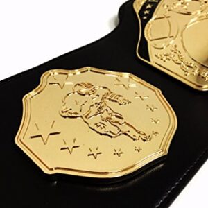 Undisputed Belts Fantasy Football Championship Belt Trophy - Spike (Black/Gold)