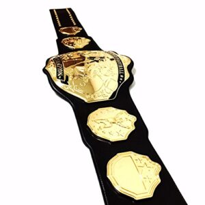 Undisputed Belts Fantasy Football Championship Belt Trophy - Spike (Black/Gold)