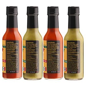 Gringo Bandito Hot Sauce, Variety Pack, 5 oz (Pack of 4)