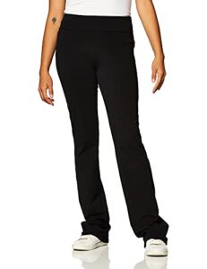 spalding women's slim fit pant, black, large