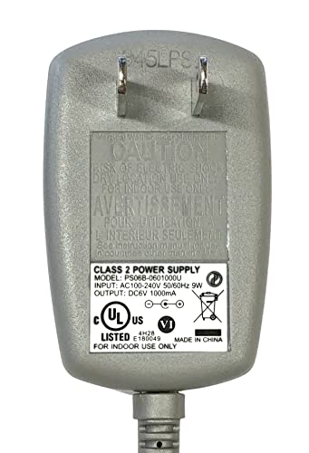 GRAY Fisher Price 6V SWING AC ADAPTER Power Plug Cord (NOT compatible w/Rock & Play)