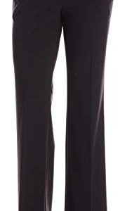 Calvin Klein Straight-Leg Classic Business Casual Pants for Women, Black, 14