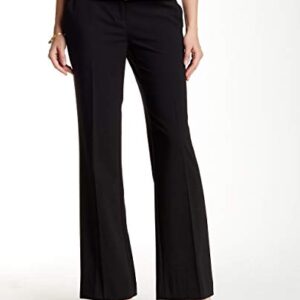 Calvin Klein Straight-Leg Classic Business Casual Pants for Women, Black, 14