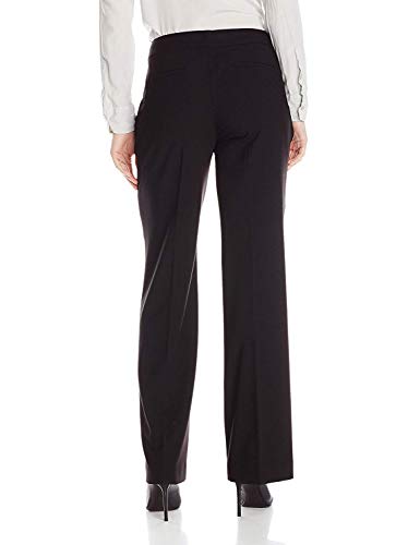 Calvin Klein Straight-Leg Classic Business Casual Pants for Women, Black, 14