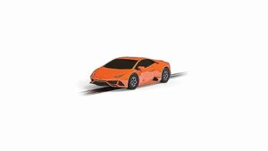 micro scalextric lamborghini huracan evo orange 1:64 slot race car g2213,light lilac