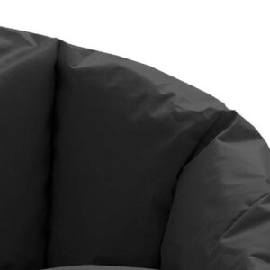 Big Joe Milano Bean Bag Chair, Black Smartmax, Durable Polyester Nylon Blend, 2.5 feet