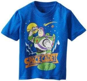 disney little boys' toddler buzz light year space cadet toddler t-shirt, royal, 3t