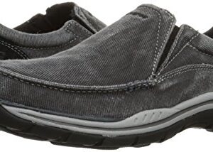 Skechers Men's Expected Avillo Moccasin, Black, 12 Medium US