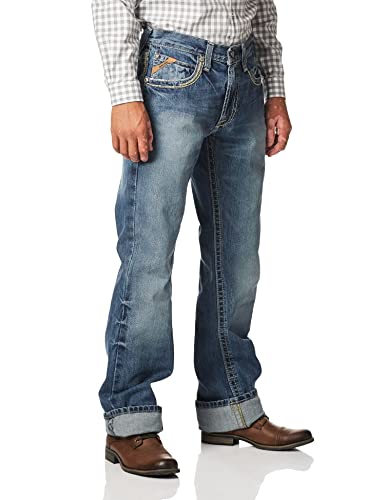 Ariat Men M5 Slim Stackable Straight Leg Jean, Gambler, 33W x 32L