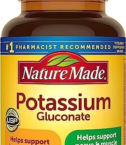 Nature Made Potassium Gluconate 550mg, 100 tablets