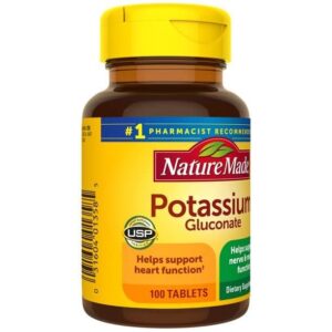 Nature Made Potassium Gluconate 550mg, 100 tablets