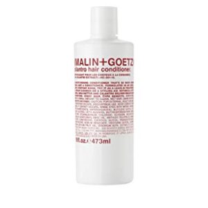 Malin + Goetz cilantro conditioner 16 fl. oz. – men & women residue-free scalp treatment vegan & cruelty-free tames frizz for all hair types conditions detangles balances pH & hydrates