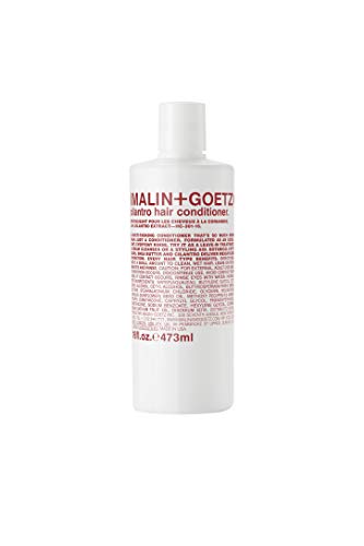 Malin + Goetz cilantro conditioner 16 fl. oz. – men & women residue-free scalp treatment vegan & cruelty-free tames frizz for all hair types conditions detangles balances pH & hydrates