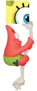 spongebob squarepants patrick chew toy for dogs, safety-sealed