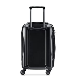 DELSEY Paris Helium Aero Hardside Expandable Luggage with Spinner Wheels, Black, Carry-On 19 Inch