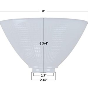 Satco 8 Inch Diameter Reflector-Type IES Replacement Shade for Stiffel