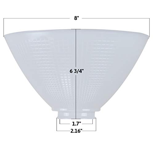 Satco 8 Inch Diameter Reflector-Type IES Replacement Shade for Stiffel