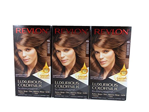 Revlon Colorsilk Permanent Color, Medium Golden Brown 43G 1 ct (Pack of 3)