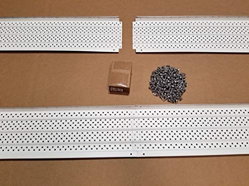 FlexxPoint 30 Year Gutter Cover System, White Commercial 6" Gutter Guards, 102'