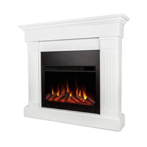 real flame 8020e-w crawford electric fireplace, white