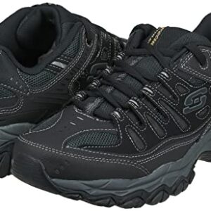 Skechers mens Afterburn M. Fit fashion sneakers, Black, 10 X-Wide US