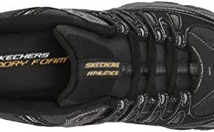 Skechers mens Afterburn M. Fit fashion sneakers, Black, 10 X-Wide US