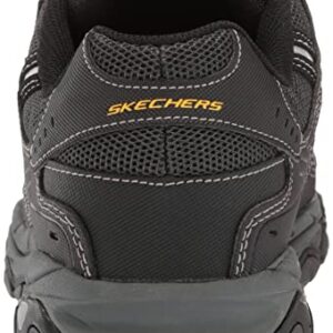 Skechers mens Afterburn M. Fit fashion sneakers, Black, 10 X-Wide US