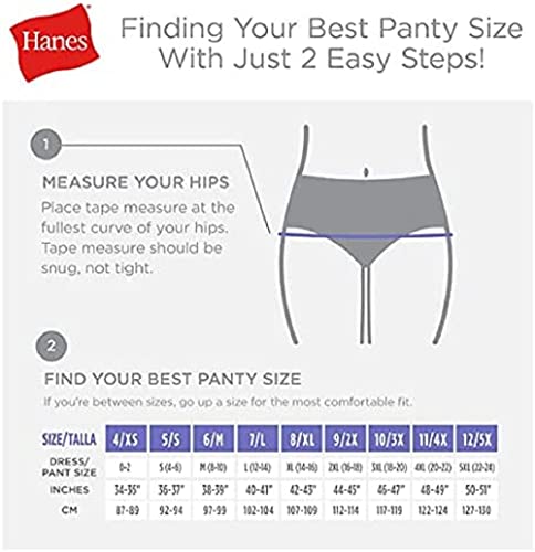 Hanes womens Cotton briefs underwear, 10 Pack - Hi Cut Assorted 1, 6 US