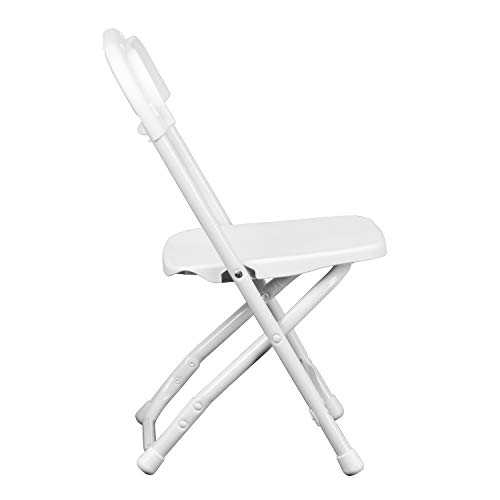 Flash Furniture Timmy 10 Pack Kids White Plastic Folding Chair