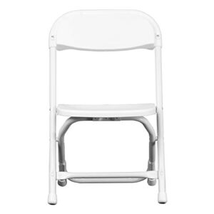 Flash Furniture Timmy 10 Pack Kids White Plastic Folding Chair