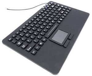 industrial computers inc. mini keyboard with touchpad ip68 waterproof rugged silicone kbsi-87-tp