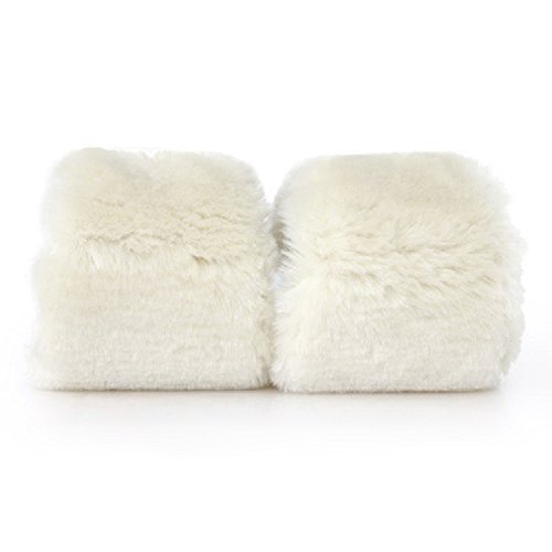 Happystep Genuine Sheepskin Lambswool Cushioning Shearling Winter Insoles with Felt Comfort Sole(Women 11)