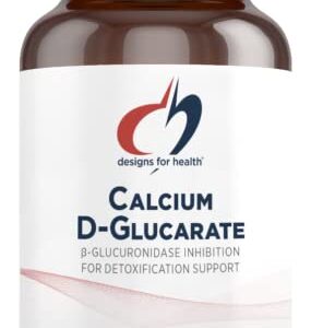 Designs for Health Calcium D-Glucarate - 1200mg CDG for Liver Support - Detoxification + Healthy Hormone Metabolism Support Supplement for Men + Women - Non-GMO, Soy-Free (60 Capsules)