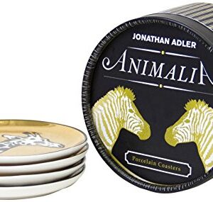 Jonathan Adler Animalia Coasters, Gold